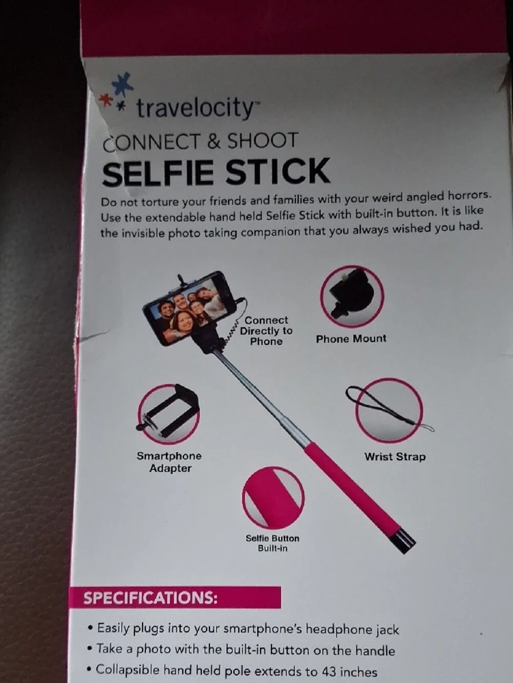 Velocity portable selfie